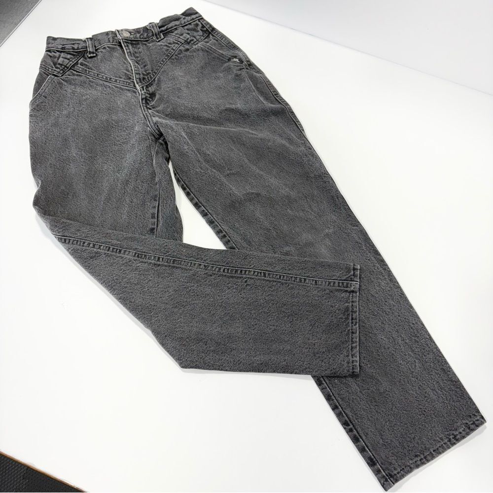 Vintage Ozark Mountain Slim Straight Leg Jeans Size 9/10 Washed Black Denim